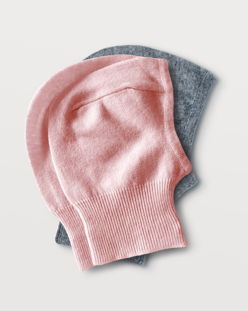 Baby Balaclava aus Merinowolle und Kaschmir